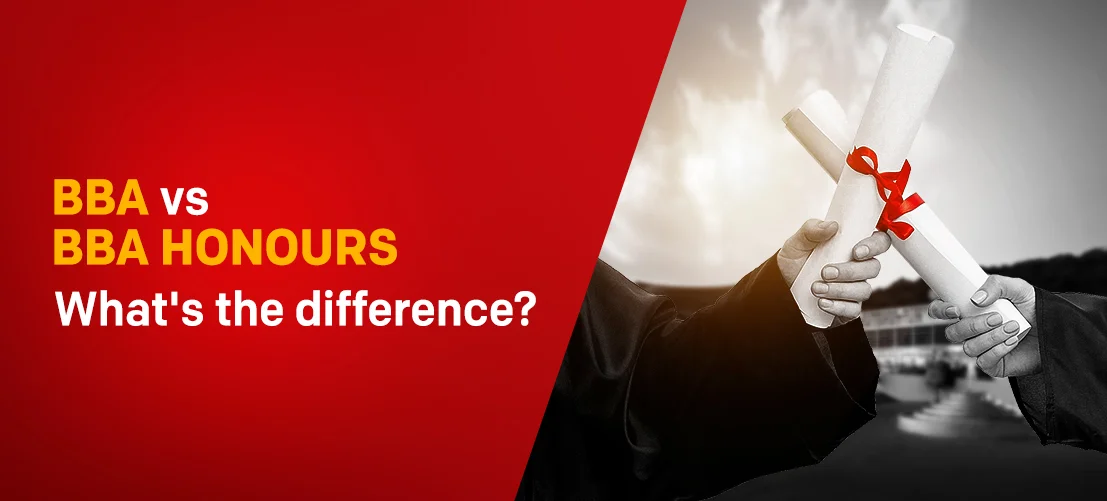 difference between bba and bba honours